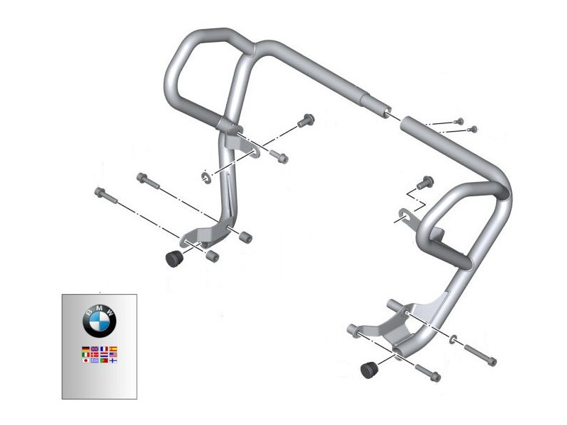 BMW Topcase aluminium set F650GS (K72) F700GS (K70) F800GS (K72) F800GS Adv  (K75) kodifierbar