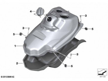 Fuel tank/mounting parts 