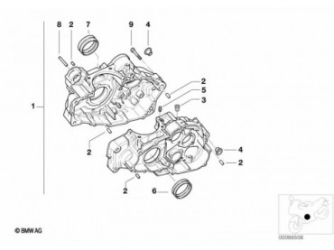 Engine housing mounting parts 