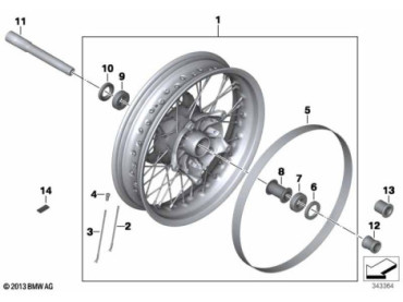 Spoke wheel front 