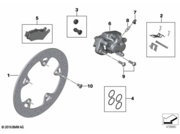 Rear wheel brake 