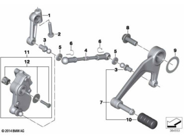 Outer gearshift parts 