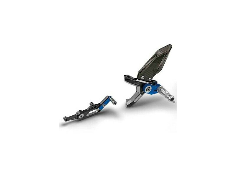 Hunter-Bike Adjustable Rearsets Foot Pegs CNC Rear Sets Footpegs Footrest For BMW S1000RR S 1000 RR K67 2019 2020 Red+Black 